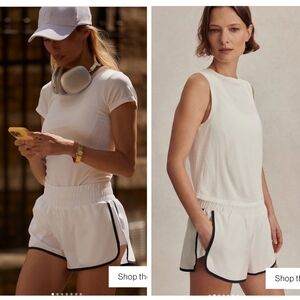 Varley Arlington Running Short 2" White